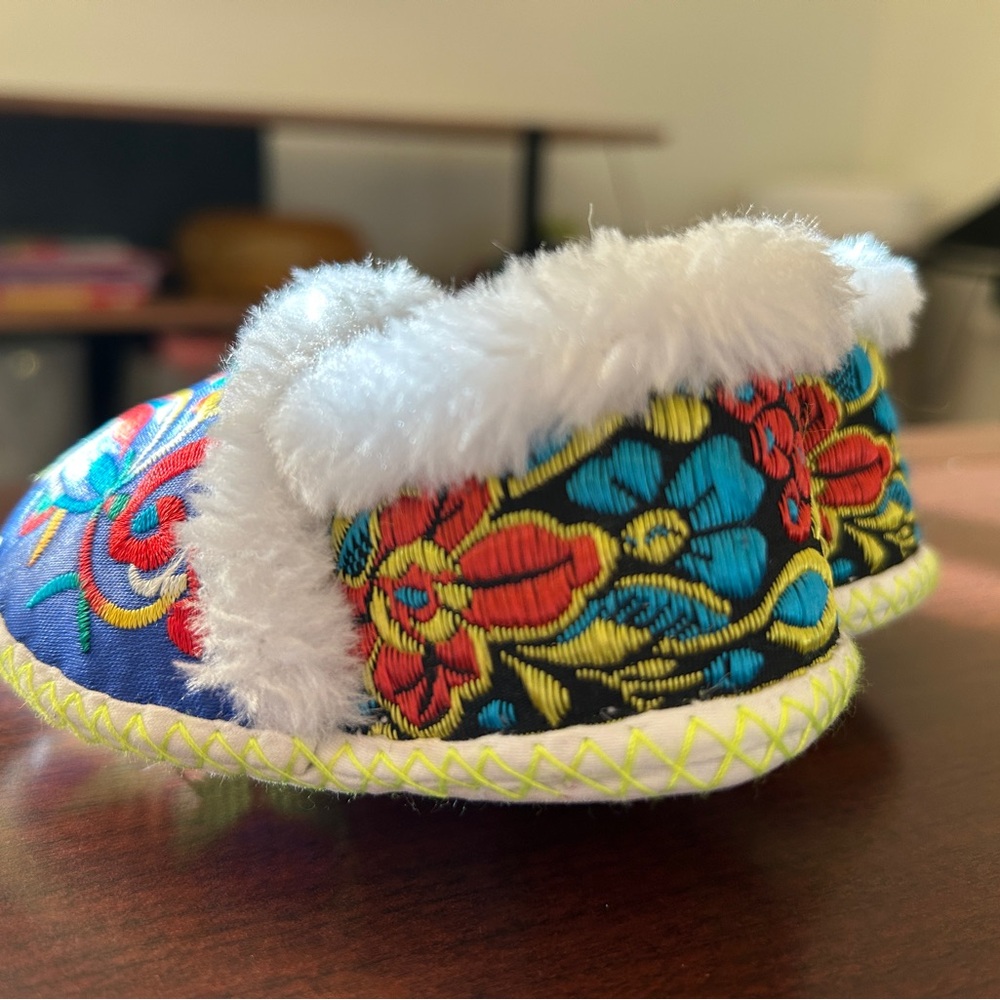 Handmade: Baby Slippers - Cross-Stitched & Embroidered - Picture 5 of 11